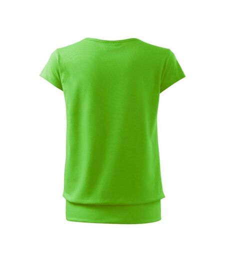 Womens/ladies City T-shirt Green Adler