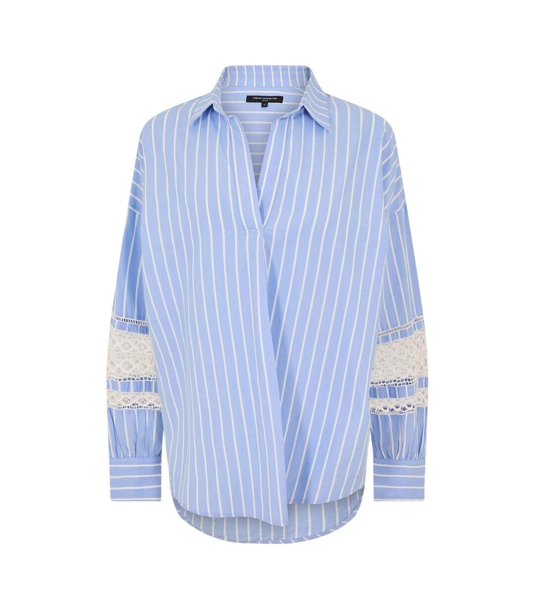 Chemise Motif/style À Rayures Femme Bleu Blanc À Rayures French Connection-2