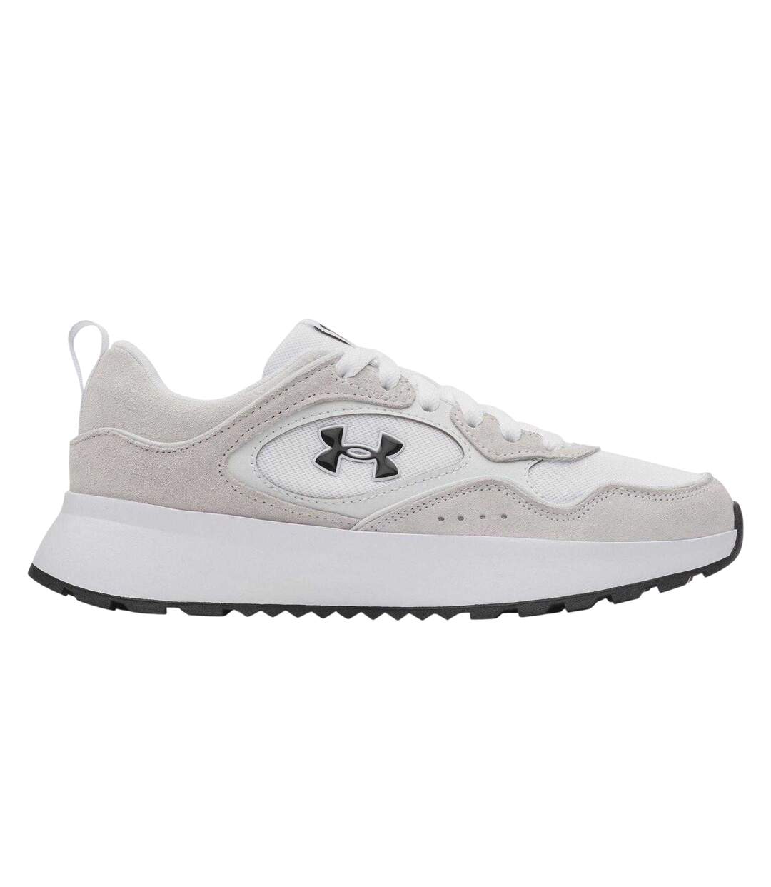 Womens/ladies Mirage Low Cut Trainers White Grey Black Under Armour-1
