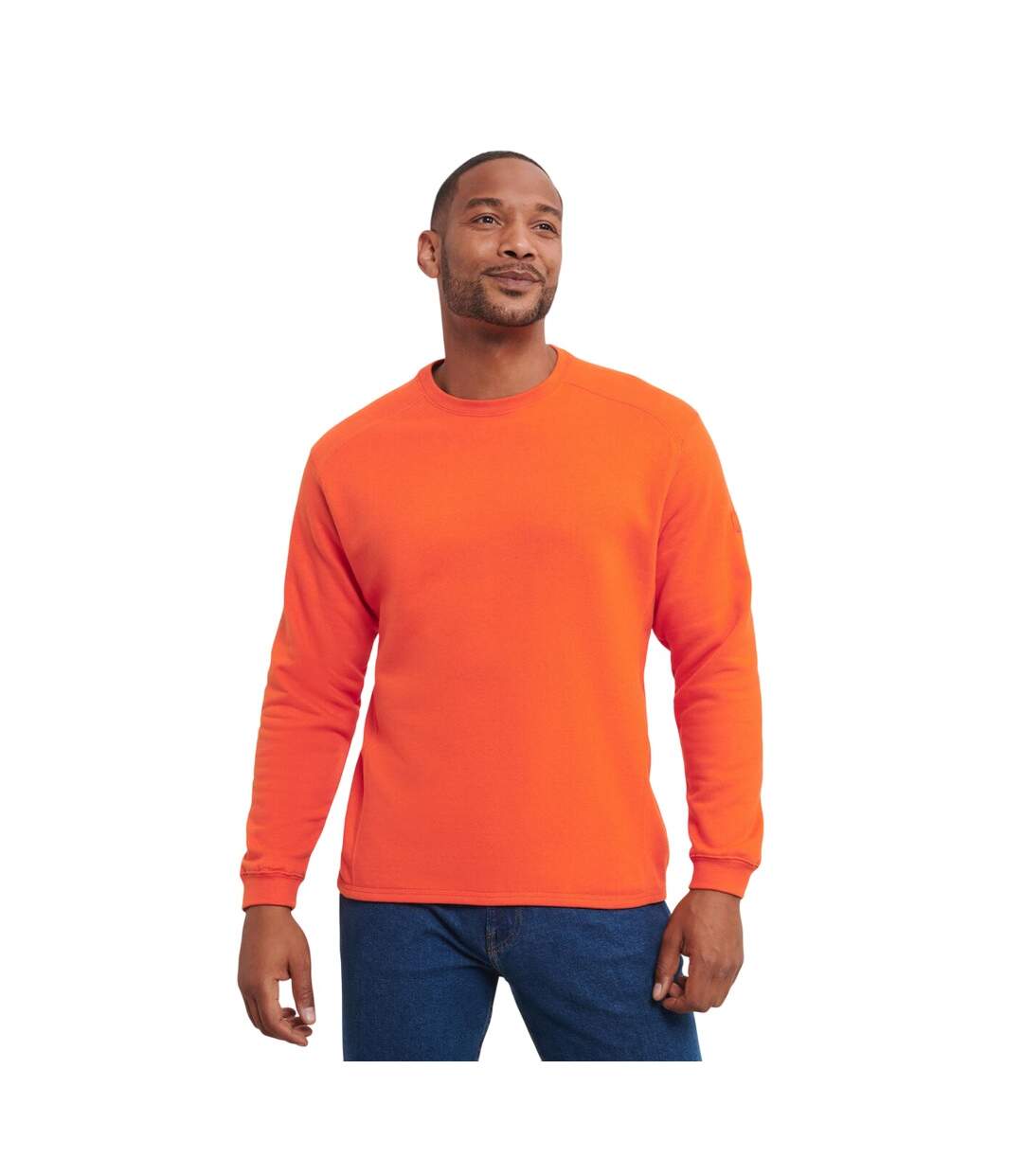 Sweat Travail Homme Orange Russell Collection-1