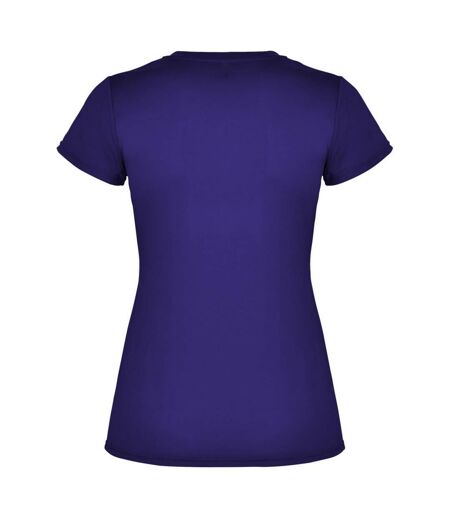 Roly Womens/Ladies Montecarlo Short-Sleeved Sports T-Shirt (Mauve)
