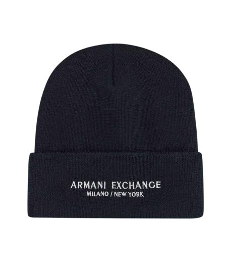 Bonnet Motif/style Lettrage Homme Bleu Marine Armani Exchange