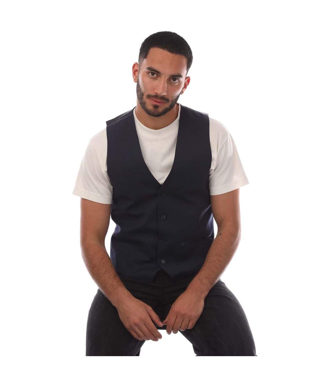 Gilet Vin182 Homme Bleu Marine Hugo-1