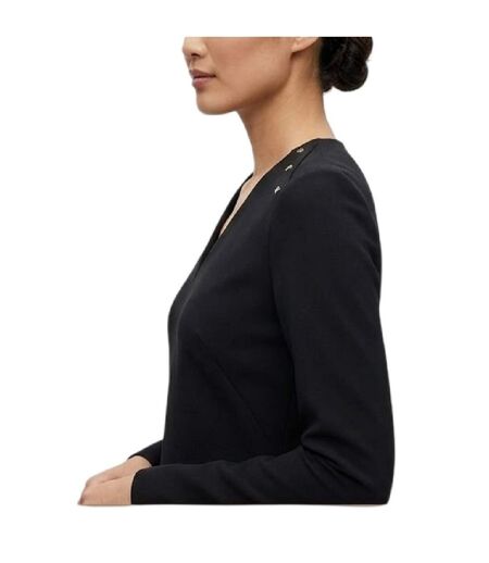 Robe Mi-longue Dariva Femme Noir Boss