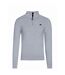 Pull Motif/style Côtelé Classic Homme Gris Chiné Raging Bull-1