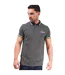 Polo Motif/style Géométrique Homme Bleu Marine Basilic Lambretta-4