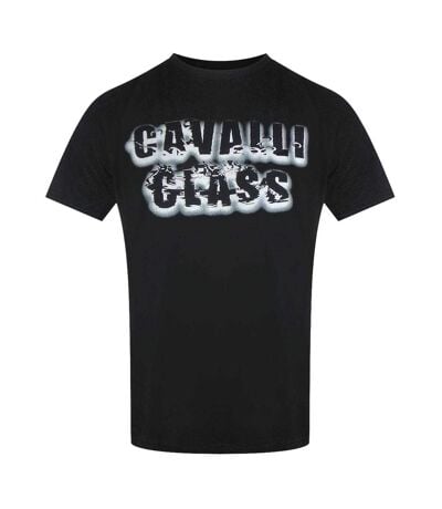 T-shirt Motif Fumée Homme Vert Cavalli Class
