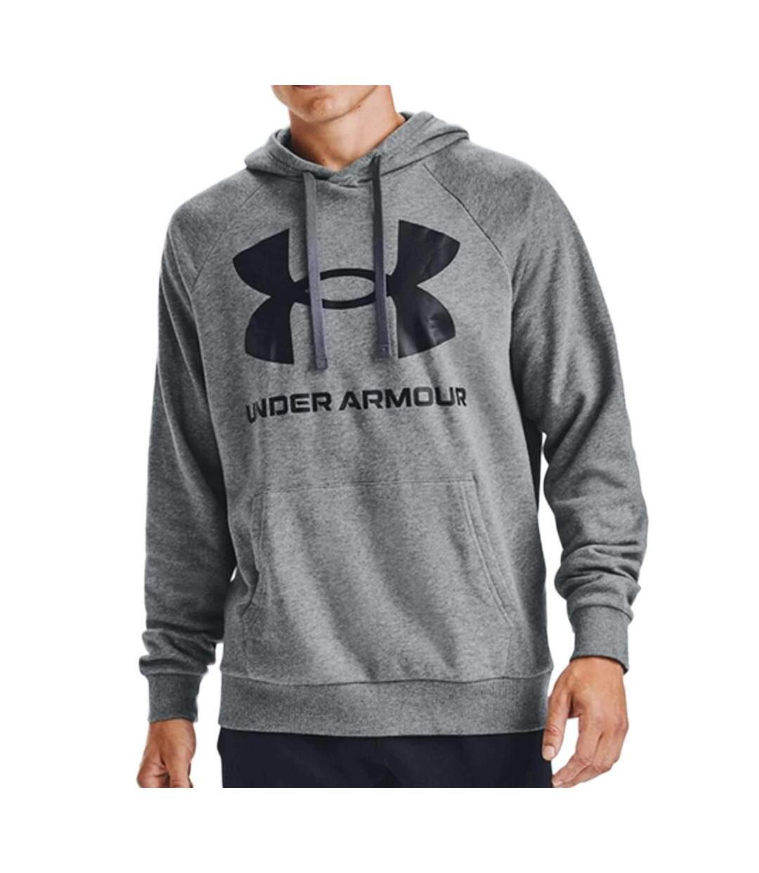 Sweat à capuche Gris Homme Under Armour Rival Fleece - L-1