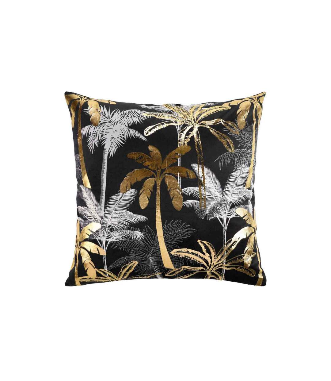 Housse de Coussin Feanor 60x60cm Noir & Or-1