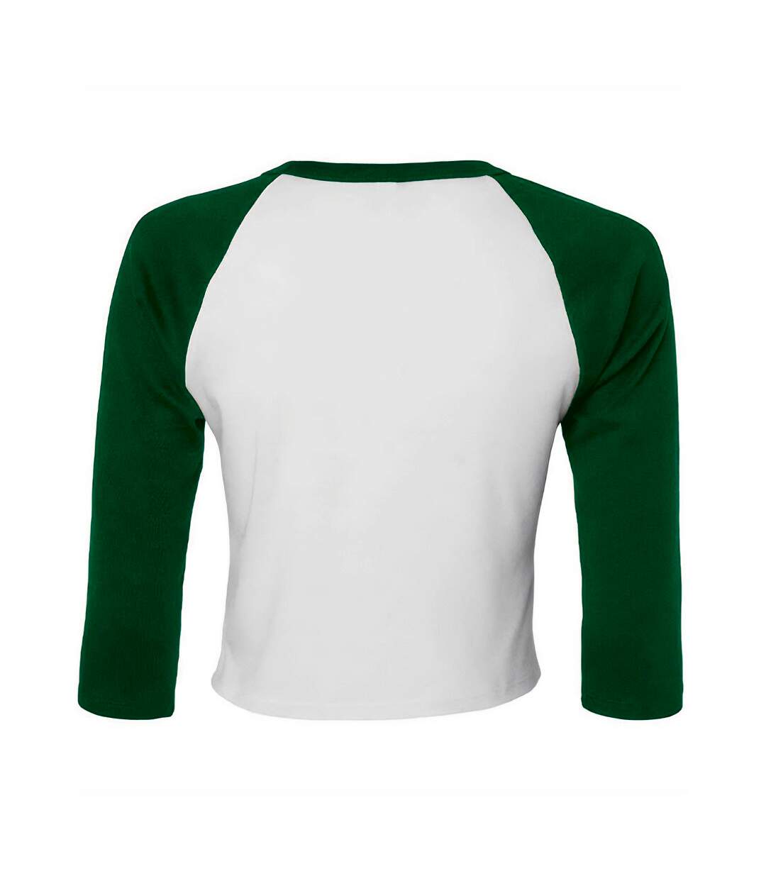 T-shirt court femme blanc / vert kelly Bella + Canvas-2