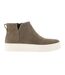 Womens/ladies Minimalist Suede Wedge Mid Boots Green Toms-1