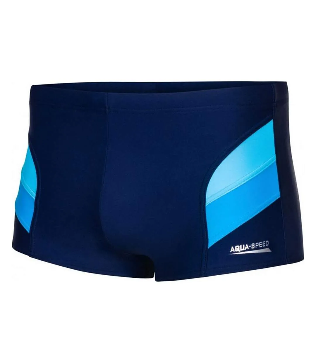 Short De Bain Aron Homme Bleu Marine Bleu Aqua Speed-1