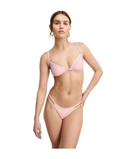 Womens/ladies Ombre Triangle Cups Bikini Set Sunset Gradient Good American
