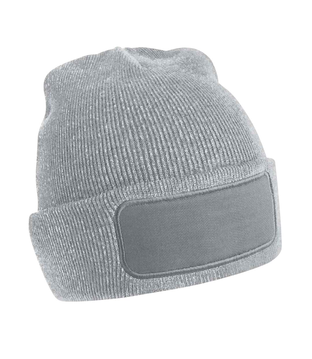 Bonnet Motif/style Uni Printers Gris Chiné Beechfield-3