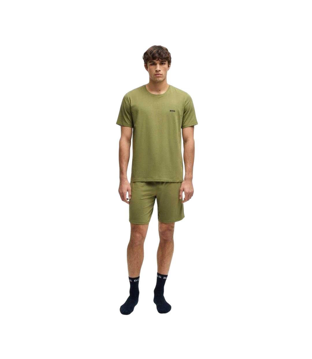 T-shirt Manches Courtes Mixmatch Homme Vert Moyen Boss-1