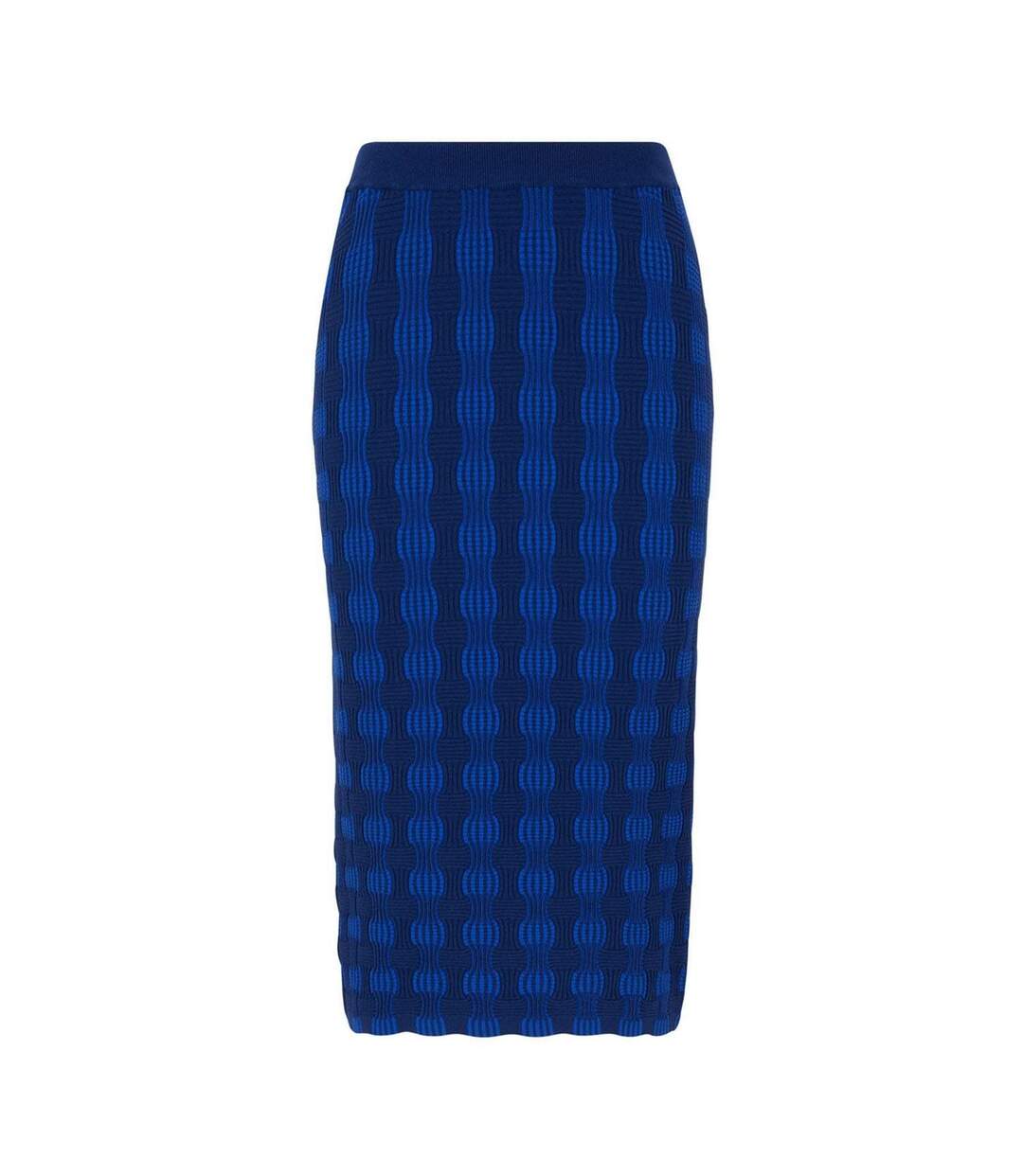 Jupe Mi-longue Motif/style À Motifs Femme Bleu Noir Boss-2