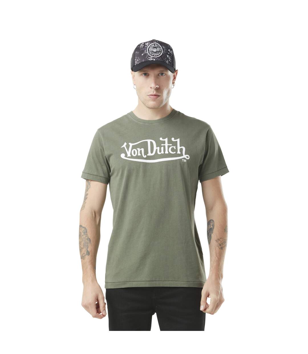 T-shirt homme col rond stretch avec logo Life Vondutch