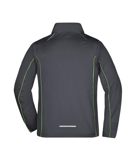 Veste Softshell Homme Gris Foncé Vert James And Nicholson