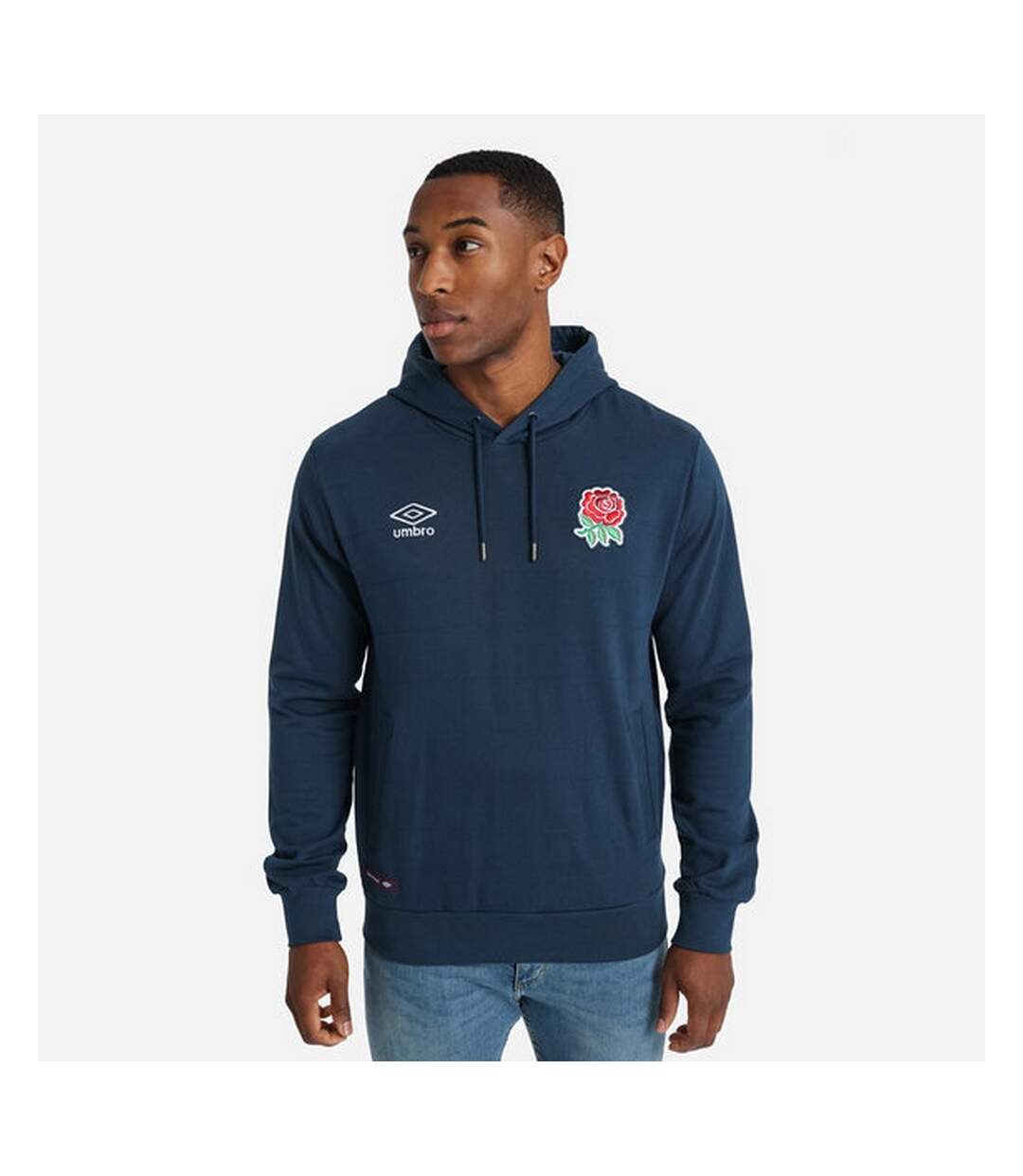 England Rugby Mens Classic Umbro Hoodie (Moonlight)