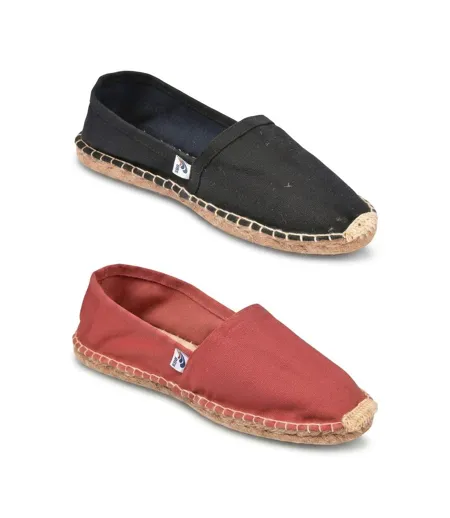 OZABI Pack 2 Paires Espadrilles Homme Semelle Corde Jute
