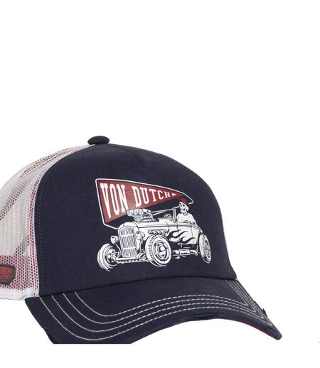 Casquette trucker avec filet souple effet bamboo avec print Crew Vondutch