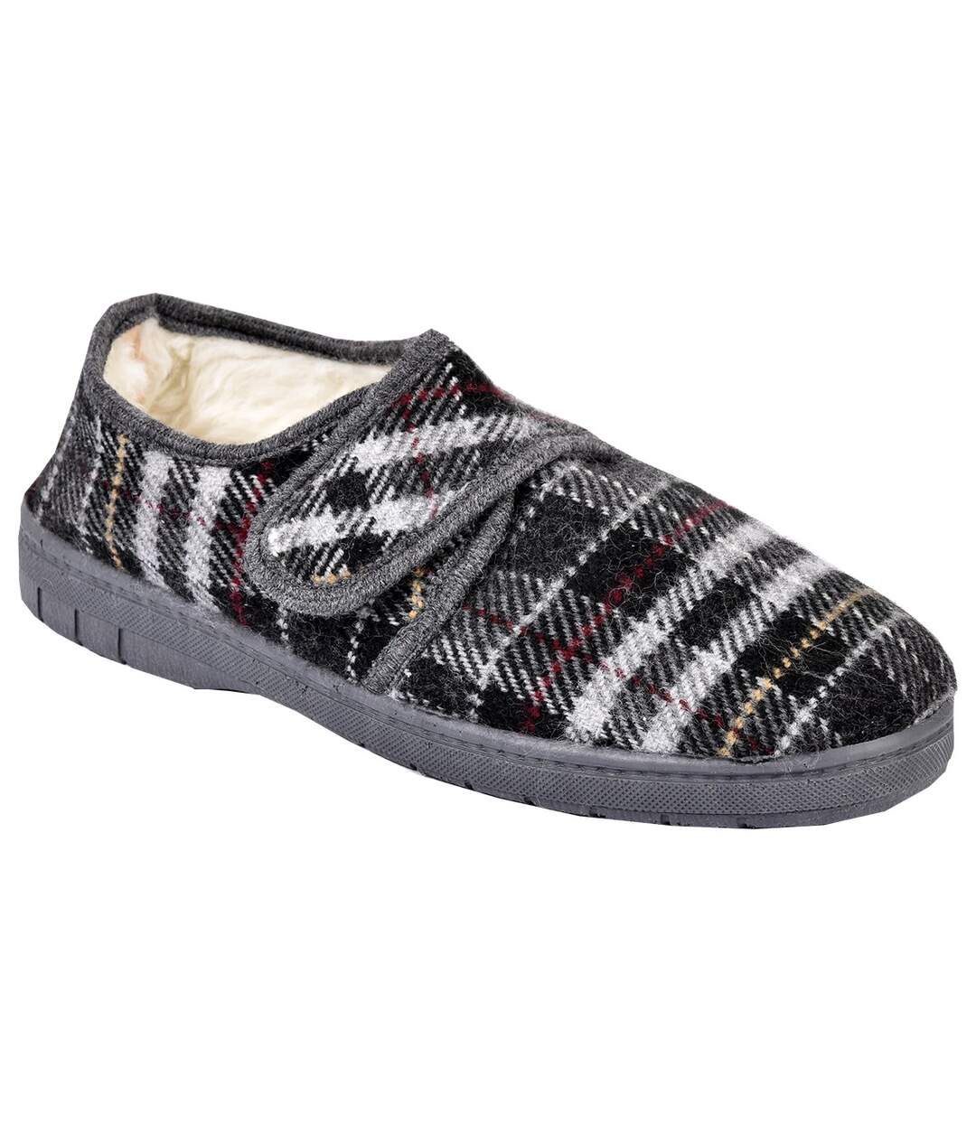 CHARENTAISE Homme Pantoufle PREMIUM 980PANO GRIS-1