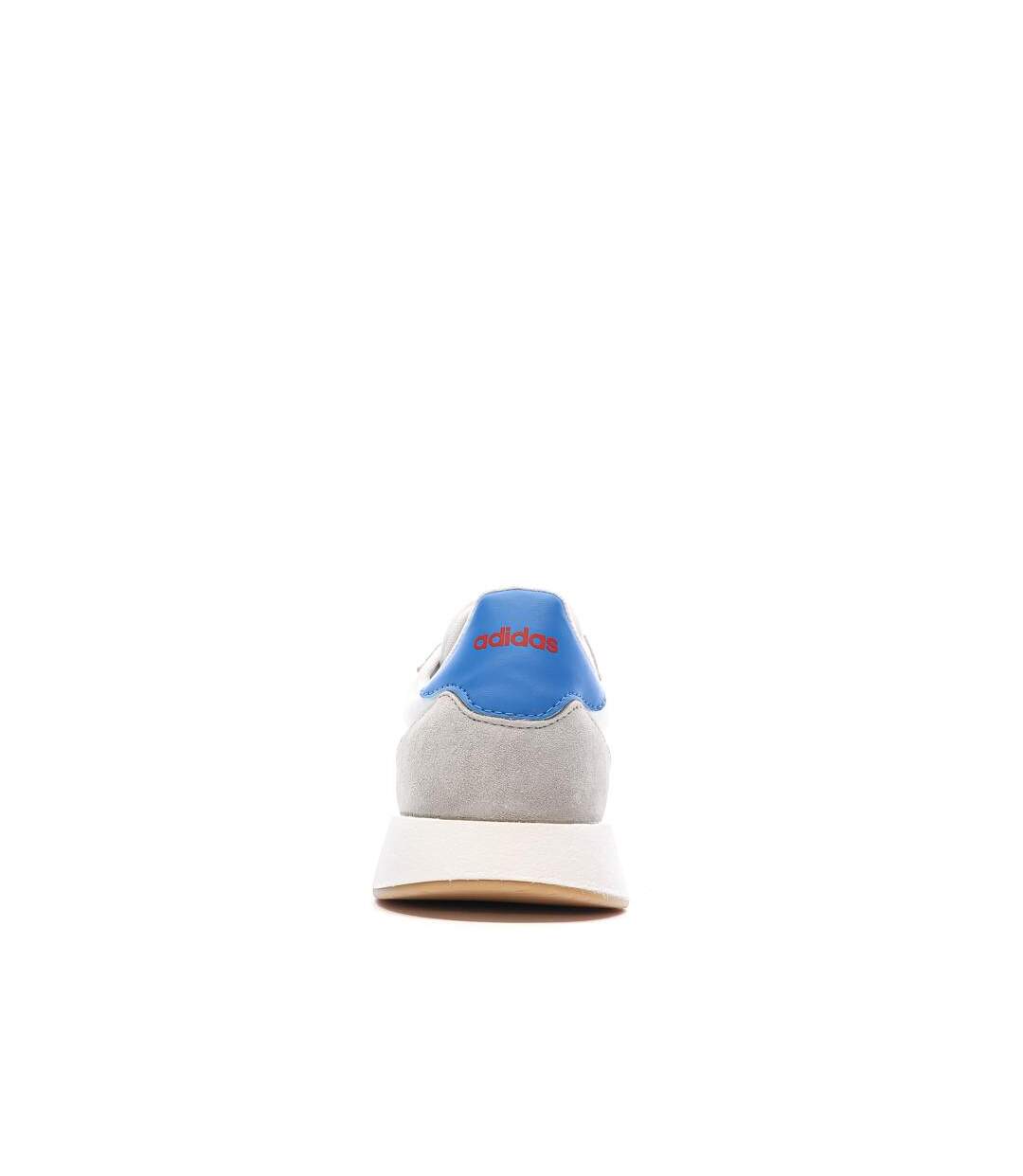 Baskets blanches/gris/bleu homme adidas run 60s-3