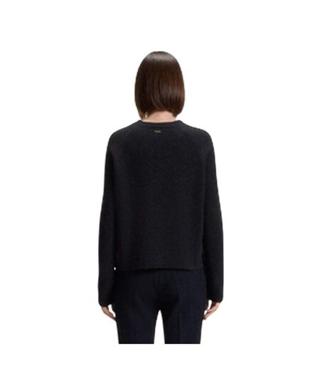 Womens/ladies Febisan Knitted Sweatshirt Black Boss