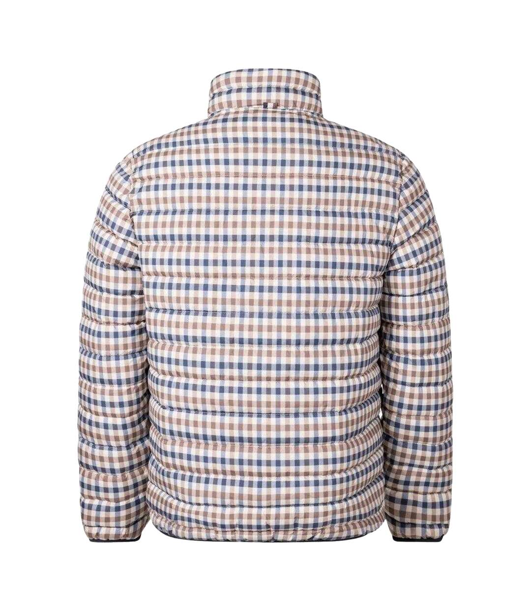 Doudoune Matelassée Sport Motif/style À Carreaux Homme Beige Aquascutum-2