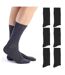 Lot de 6 paires de chaussettes bambou toucher soie