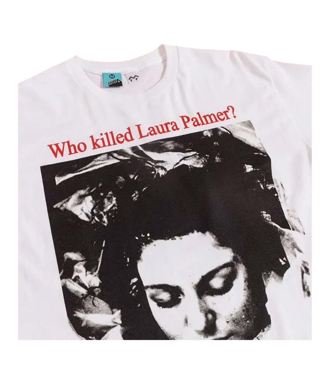 T-shirt Motif/style Imprimé Au Dos Who Killed Laura Palmer? Adulte Blanc Twin Peaks-3