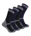 4 Pr Chaussettes de Travail Homme Coton pour Été-1