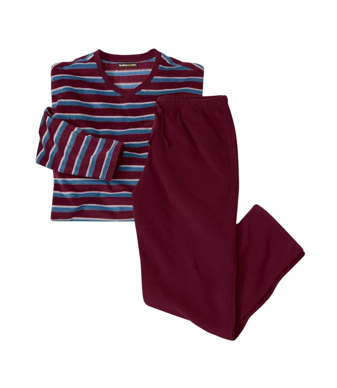 Ensemble de pyjama homme bordeaux Atlas For Men-1