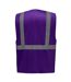 Yoko Unisex Adult Executive Hi-Vis Vest (Purple) - UTPC5507
