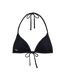 Womens/ladies Twist Triangle Shell Bikini Top Black Chelsea Peers-3