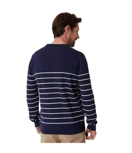 Sweat Motif/style À Rayures Homme Bleu Marine Écru Joules