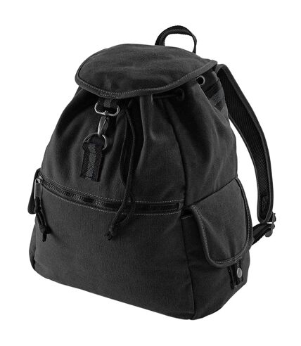 Quadra Vintage Canvas Backpack - 18 Liters (Pack of 2) (Vintage Black) (One Size) - UTBC4191