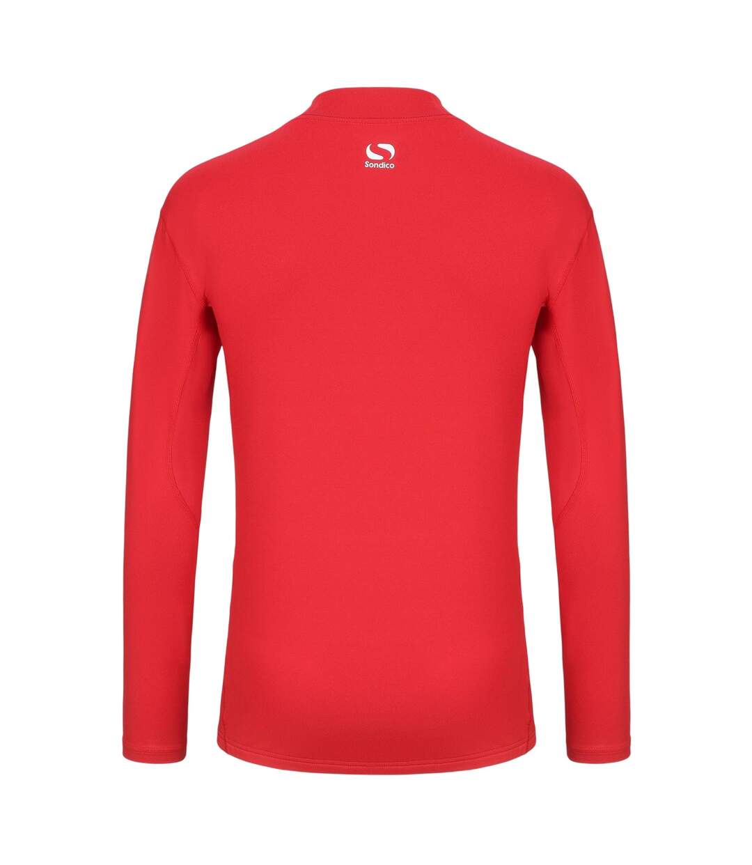 Mens Mock Neck Base Layer Top Red Sondico-2