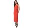 Robe longue larges bretelles CHARLINE unie terracotta Coton Du Monde-1