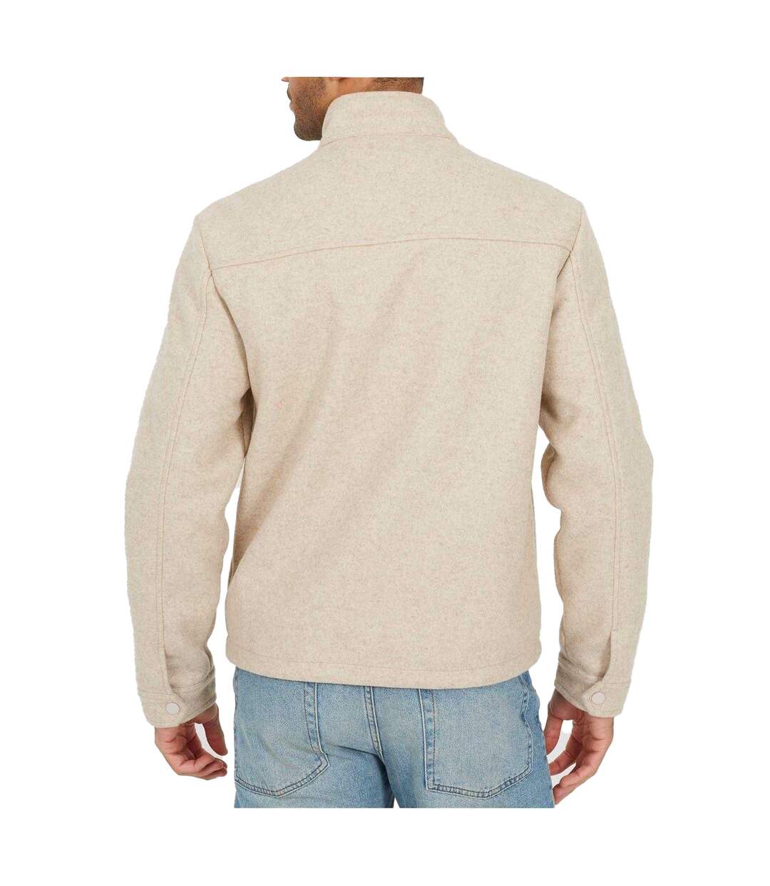 Mens Harrington Jacket Cream Brave Soul-3