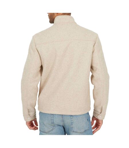 Mens Harrington Jacket Cream Brave Soul