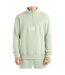 Mens Logo Quarter Zip Fleece Top Frosty Green Umbro-2