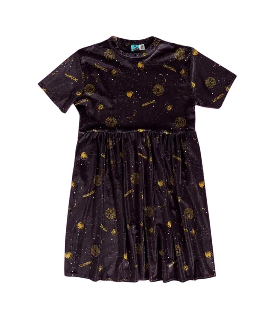 Robe Motif/style Céleste Femme Noir Labyrinth-2