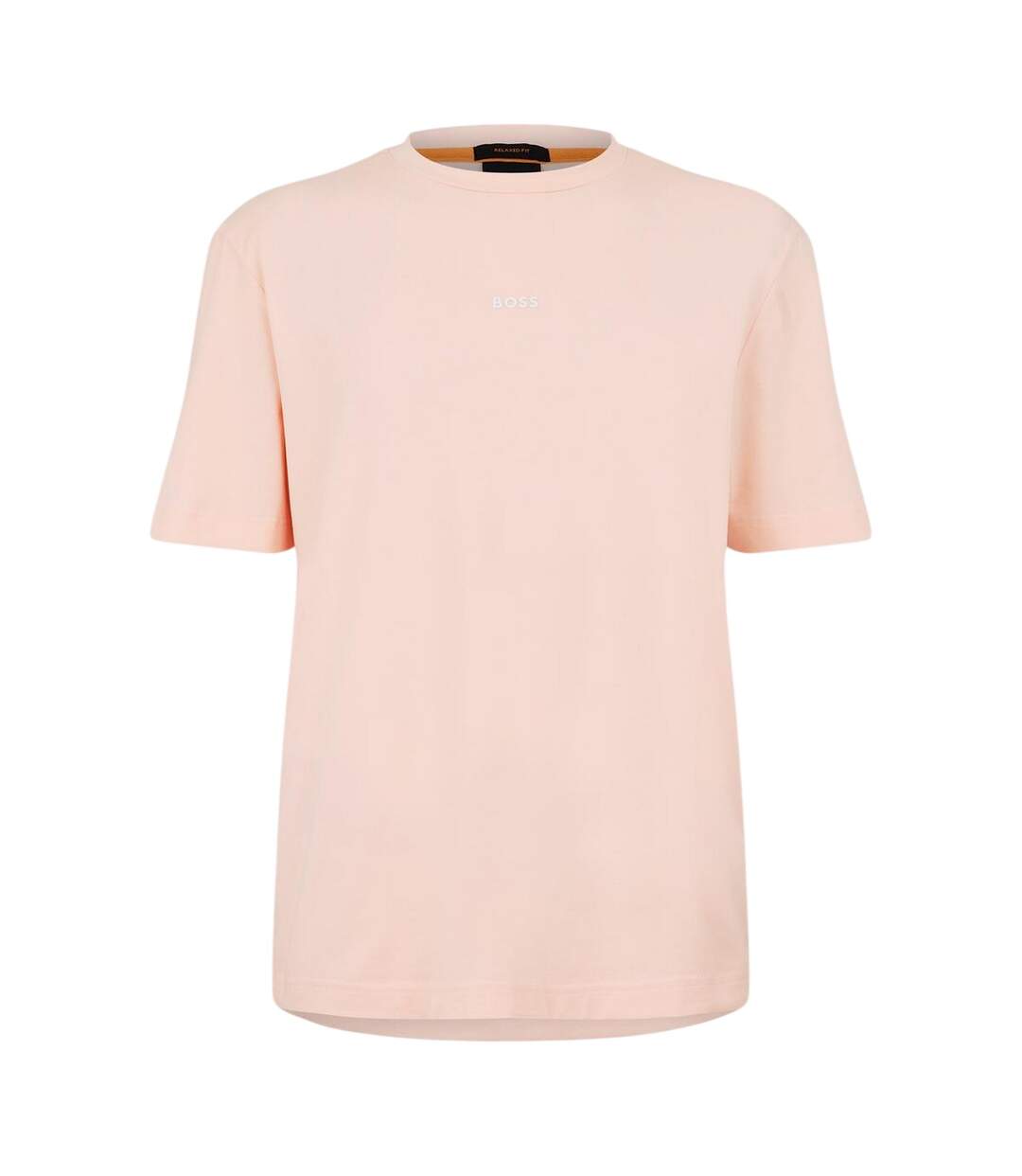 Mens Tchup Logo Oversized T-shirt Pink Boss-1