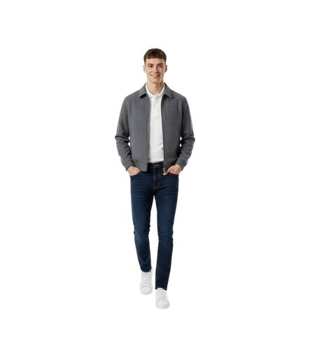 Mens York Wool Blend Bomber Jacket Grey Marl Jack Wills