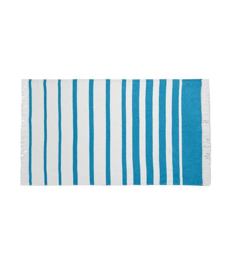Wave hammam seaqual bath towel one size turquoise MidOcean