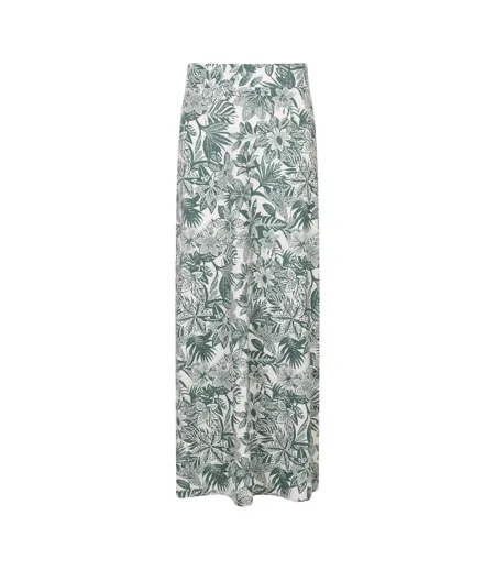 Womens/ladies Shore Jersey Cotton Blend Long Skirt Green Mountain Warehouse