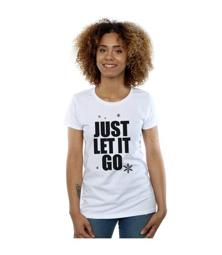 Disney Womens/Ladies Wreck It Ralph's Shirt Elsa's Cotton T-Shirt (Blanc) - UTBI44952