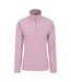 Womens/ladies snowdon melange fleece top light pink Mountain Warehouse