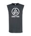 Unisex Adult Circle Logo Linkin Park Sleeveless Tank Top Charcoal Amplified-1